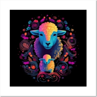 Sheep Mothers Day Posters and Art